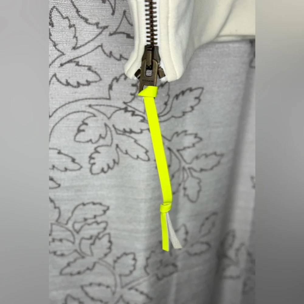 Coach x Coachella Hawk Feather Side Zip Sweatshirt w/ Chevron Pattern Multicolor - Picture 8 of 10